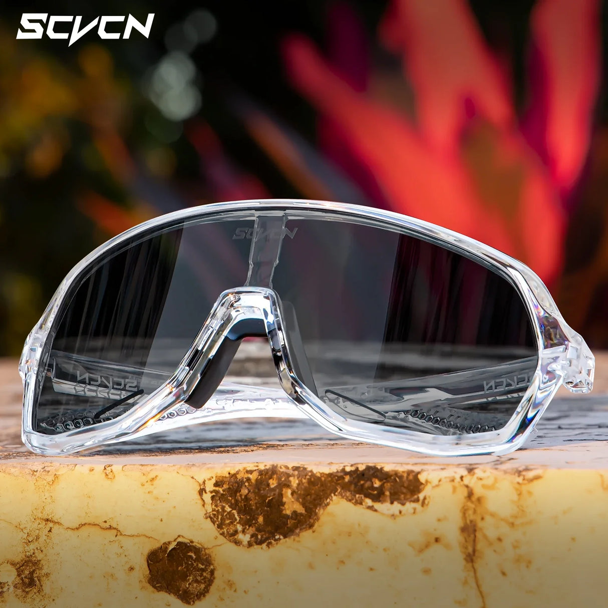 SCVCN-Sunglasses for Men Sport Cycling Glasses Bike Mountain Bicycle Hiking Camping Golf UV400 Protection Glasses Women Baseball