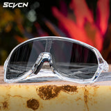 SCVCN-Sunglasses for Men Sport Cycling Glasses Bike Mountain Bicycle Hiking Camping Golf UV400 Protection Glasses Women Baseball