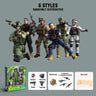 1:9 Soldier Model Toy 15 Joints Movable Free Action Figure Weapon Blind Box Decoration Boy Military War PVC Doll Children's Gift