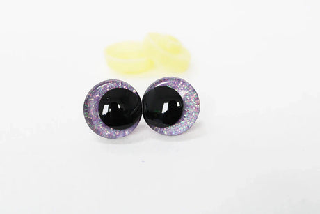 10pairs new eyes 12mm 14 16 18 20 25 30mm  3D Cartoon glitter toy safety eyes  doll eyes eyes with hard washer -C11