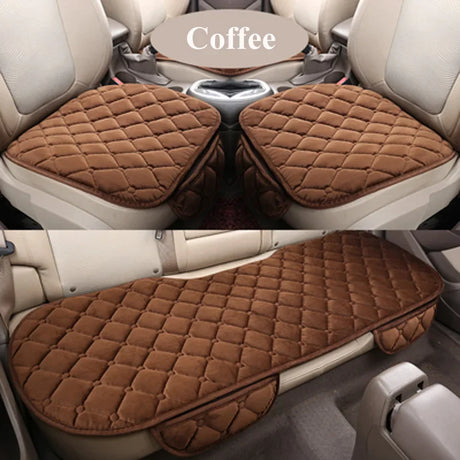 Winter Car Seat Cover Universal Front Rear Seat Pad Vehicle Auto Seat Cushion Car Seat Protector Seat Covers Pair of Covers