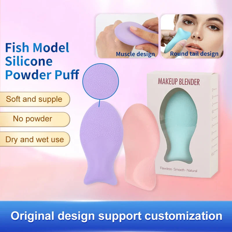 New Silicone Makeup Sponge Jelly Puff Makeup Do Not Eat Powder Puff Face Wash Makeup Puff Make Up Tool Beauty Accessories