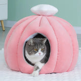 Closed Fluffy Cute Fashion Habitats Cat Bed Kittens Washable Dogs Nest Furniture Light Weight Cama Para Perros Pets Supplies