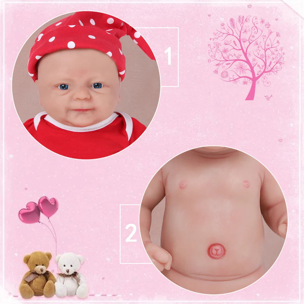 IVITA WG1512 14inch 1.65kg Full Body Silicone Bebe Reborn Doll "coco" Soft Dolls Realistic Girl Baby DIY Blank Toys for Children