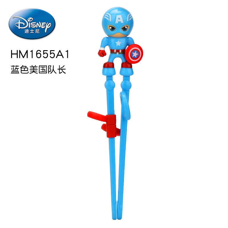 Disney Princess Kids Feeding Frozen Elsa Chopsticks Marvel Spiderman 3D Toddler  Learning Chopsticks Sleeping Beauty Utensils