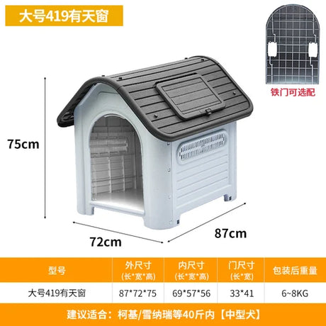 Habitats Tent Dog Crate Outdoor Accessories House Products Dog Crate Villa Camping Large Niche Pour Chien Pet Products RR50HK