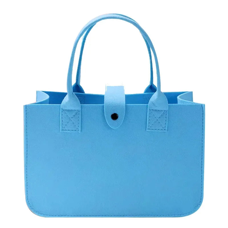 New Shopping Handbag Women's 2023 Handbag Large Capacity Open Fashion Felt Shopping Designer Tote Woven Bag Shop Online China