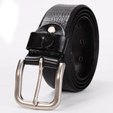 3.8CM Top Cowhide Belt Men Copper Buckle Top Genuine Leather Casual Jeans Belt High Quality All-match  Retro personal Male Strap