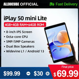 Alldocube iPlay50 Mini Lite Tablet Android 13 8inch Widevine L1 Virtual Memory 4GB+4GB RAM+64GB ROM 4000Mah Battery 5G WiFi