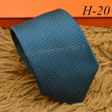 2024 new H Family 100% Silk Tie Creative Stripe Gift for Work Wedding 8cm Suit Accessories necktie  bowties  collared shirt