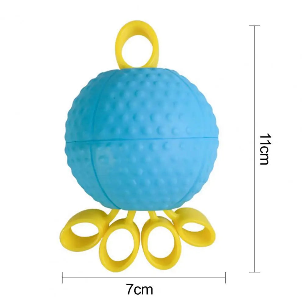 Hand Grip Strength Trainer Ball with Elastic Silicone Finger Cot Hand Rehabilitation Training Finger Stretching Exercise Tool