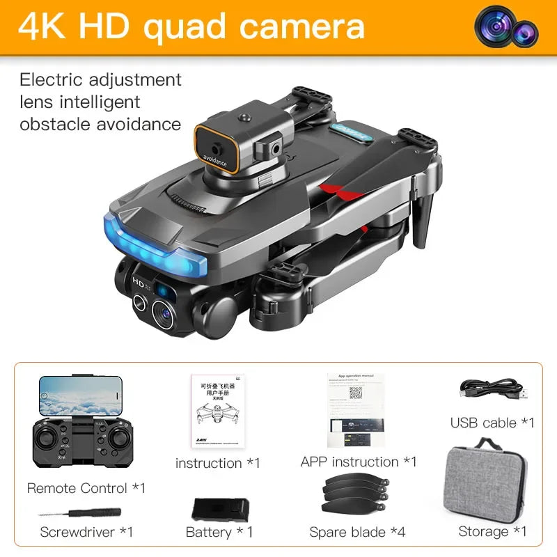 P15 Drone 8K GPS Dual Camera Professional 5G Obstacle Avoidance Optical Flow Positioning Brushless Upgraded Quadcopter RC 10000M