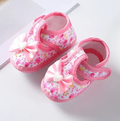 Baby Girl Shoes First Walkers Lace Floral Newborn Baby Shoes Princess Infant Toddler Baby Shoes for Boys Flats Soft Prewalkers