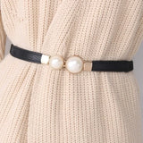 Gold Chain Belt Elastic Silver Metal Waist Belts for Women Ceinture Femme Stretch Cummerbunds Ladies Coat Ketting Riem Waistband