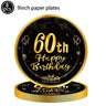 Men Women Birthday Disposable Tableware Party Decor 30 40 50 60 Years Anniversary Party Adult Happy Birthday Party Supplies