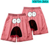 Anime Patrick Star shorts Boys Sports Shorts Fitness Basketball Beach Pants Squidward Tentacles Travel College Casual Gym shorts