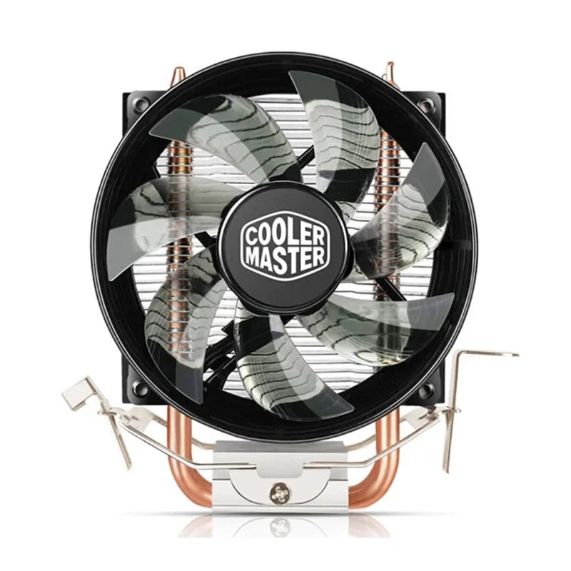 Cooler Master T20 2 Heat pipe CPU Cooler For Intel 775 115X 1200 AMD AM4 Desktop Quiet Radiator Red Light 9.5cm LED Fans