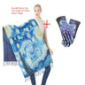 Van Gogh's Oil Painting Cashmere Scarf Women Winter Coffee House Print Wool Shawls and Wraps Ladies Cape Blanket Scarves New