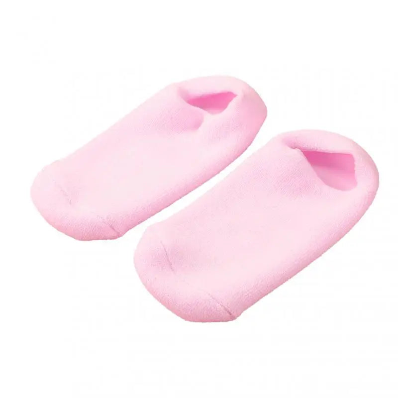 1~4PCS Reusable SPA Gel Socks Moisturizing Whitening Exfoliating Velvet Smooth Beauty Foot Care Silicone Socks Feet Care