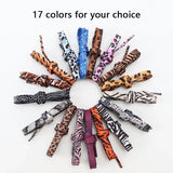 Animal Pattern Shoelaces Flat AF1/AJ Sneakers Shoe laces Tiger/Snake/Leopard Print Shoelace 120/140/160CM Shoes Strings 1Pair