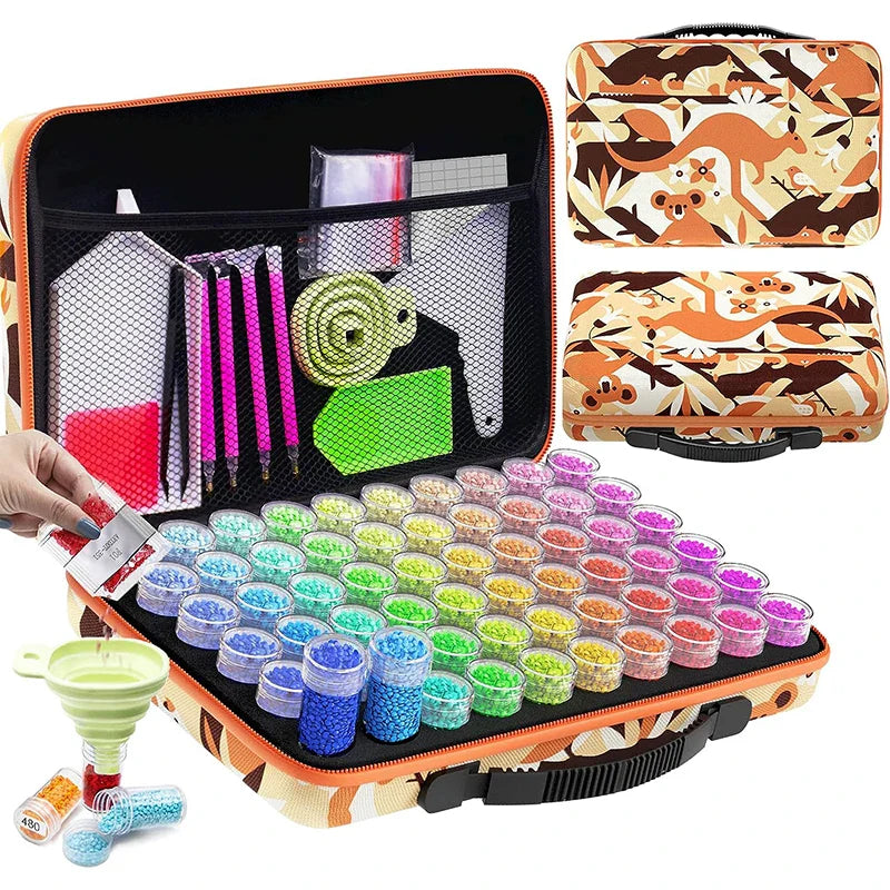 ARTDOT Storage Box For 5D Stitch Diamond Painting Art Tools 30 60 120 240  420 Slots Diamonds Painting Bag Kits Accessories New