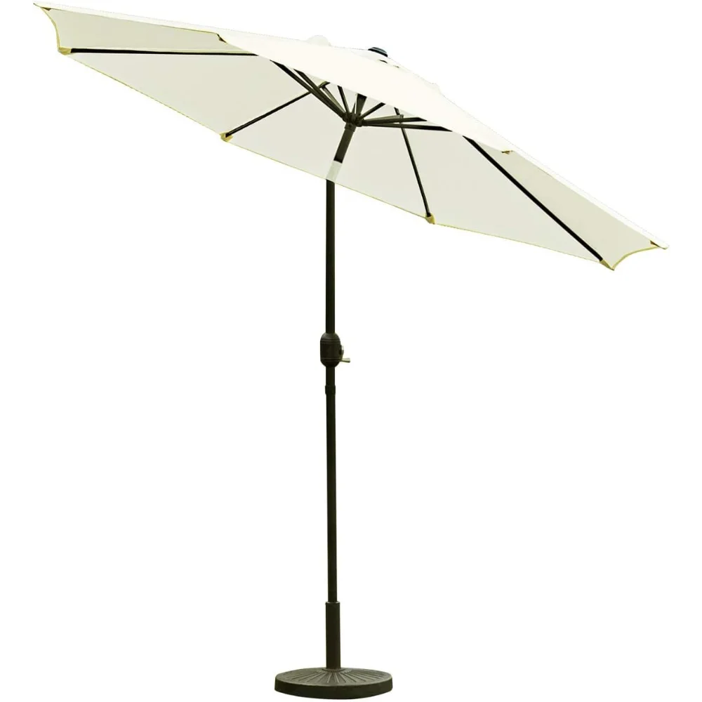 9' Patio Umbrella Outdoor Table Umbrella with 8 Sturdy Ribs