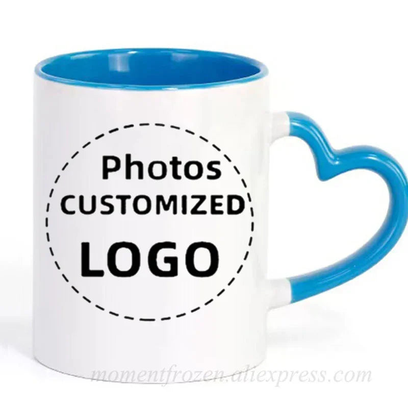 Customized Photos/Logo Printed DIY Coffee Mugs Personalized Tea Cups Drink Beer Milk Tableware Beer Drinkware Coffeeware Teaware