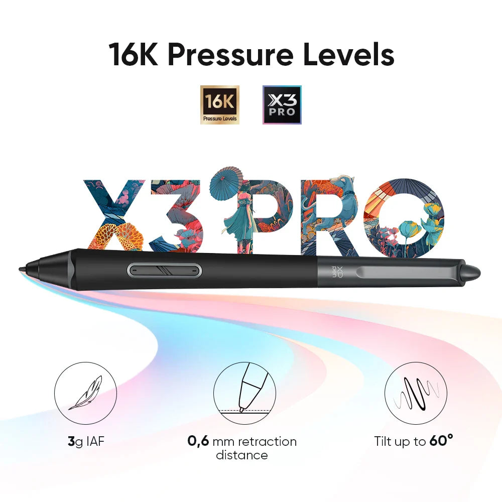 XPPen Deco Pro (Gen 2) Graphics Tablet World First 16K Pressure Levels X3 Pro Stylus Digital Drawing Tablet for Draw Art Design