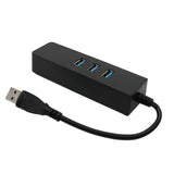 USB HUB 100Mbps 3 Ports USB 3.0 to RJ45 Lan Ethernet Adapter Wired Network Card for MacBook Laptop Computer