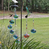 Anti-fade Hummingbird Feeders Bird Feeder With Wind Chimes Leak-Proof Bird Feeder Garden Decor Feeding Tool Food Container