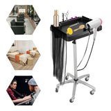 Rolling Salon Tray Cart  Hair Extension Tool Tray Cart  Movable Hair Extension Cart Salon Furniture