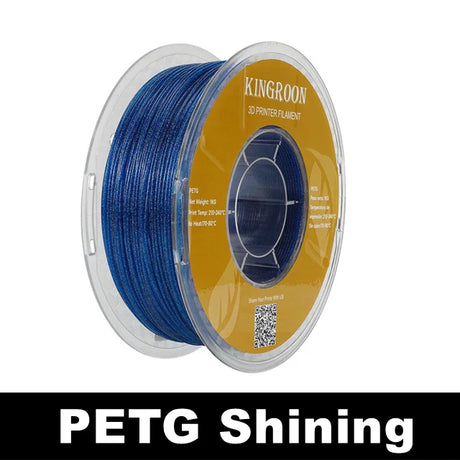 KINGROON 3D Printer Filament Glitter Shining Bling PLA PETG 1.75mm 1kg Spool 3D Printing Material, Newest PLA/PETG Plastic