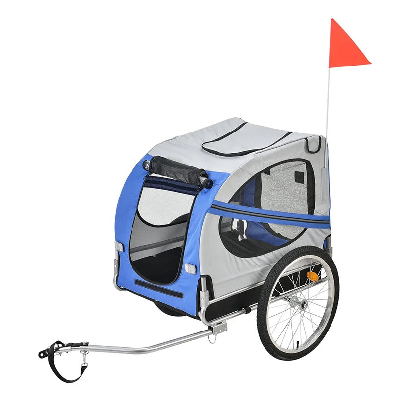 New Large Pet Bicycle Trailer Cat Dog Cart Folding Outdoor Riding Travel Trailer Pet Out Carry Pet Stroller Cat Carrier