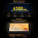 Oukitel WP32 Rugged Smartphone 5.93" FHD+ Display Android 13 Unisoc Tiger T606 4GB 128GB 6300mAh 20MP Camera NFC 4G Cellphone