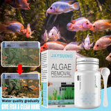 50g Fish Tank Cleaning Powder Algae Removal Agent Spoon Tank Moss Remover Aquarium Cleaning Powder Sludge Destroyer Pond Cleaner