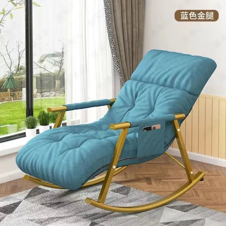 Recliner Nordic Lazy Sofas Rocking Chairs Living Room Furniture Foldable Sofa Bed Modern Balcony Bedroom Relaxing Lounge Chairs