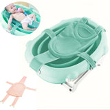 Baby Adjustable Infant Cross Shaped Slippery Bath Net Antis Kid Bathtub Shower Cradle Bed Seat Net And Ring cloth Home Mat Seat