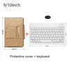 Universal Wireless Bluetooth Keyboard with Leather Case Stand Cover for iPad 7 8 Inch 9 10 Inch Tablet for iOS Android Windows