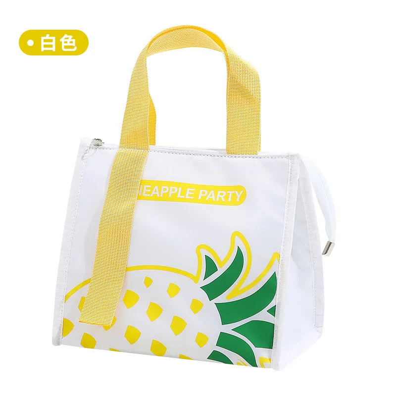 High-Capacity Portable Insulated Lunch Bag Women Kid Picnic Work Travel Food Thermal Storage Container Bento Box Cooler Tote Bag