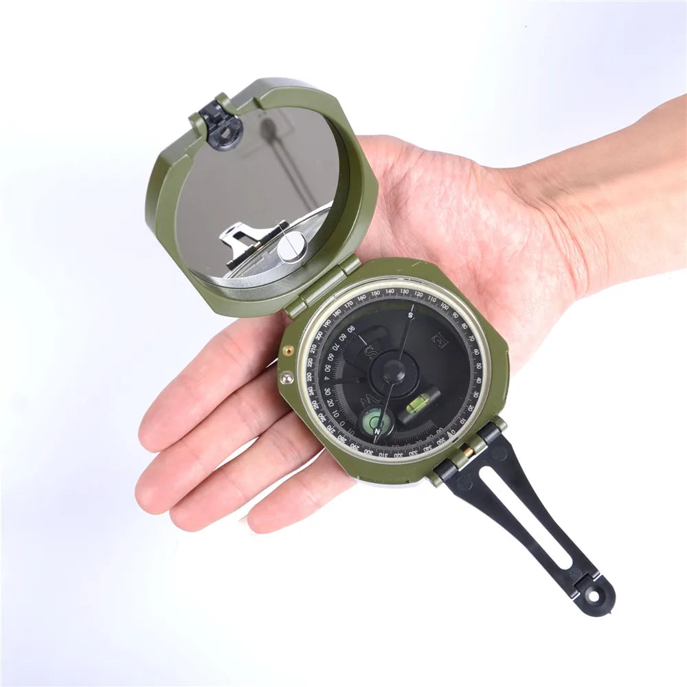 M2 Compass Zinc Alloy Multifunctional Climbing Hike Camp Climbing  Fluorescent dial Handheld Outdoor Car Compasses