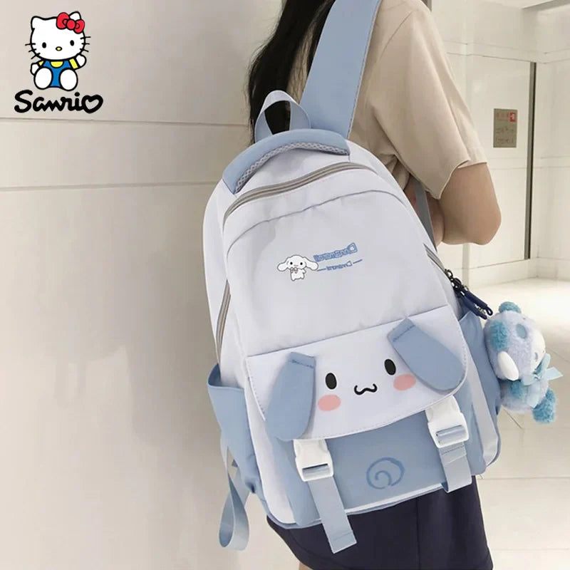 New Sanrio Bag Cartoon Kuromi Cinnamoroll My Melody Student Backpack Sanrio Leisure High capacity School Bag Birthday Gifts