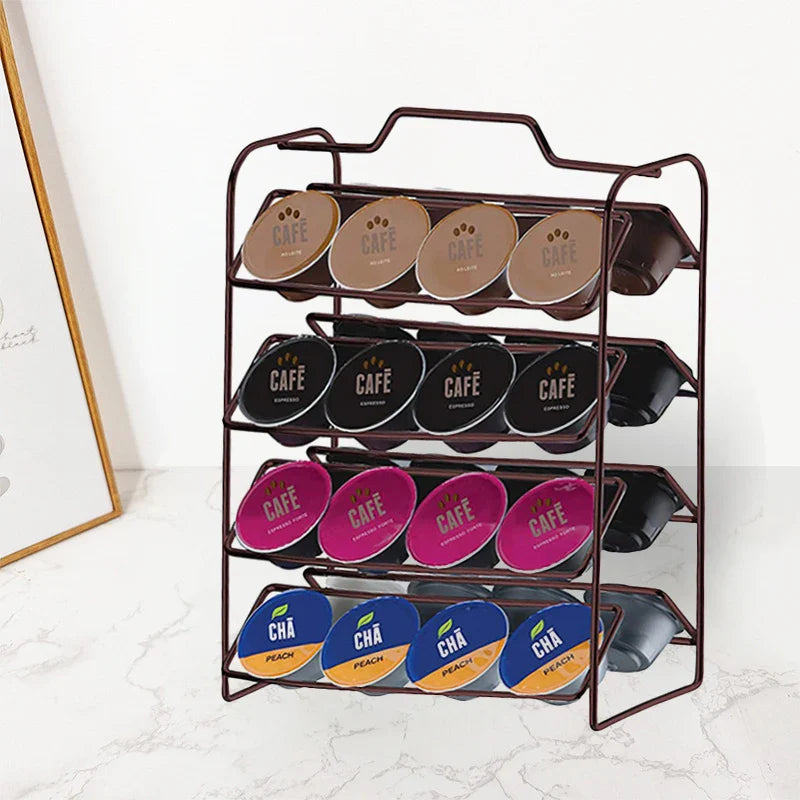 32pcs Coffee Capsule Holder Coffeeware Teaware Storage Rack Portable Capsule Coffee Storage Box Capsule Rack Coffee Accessories