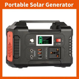 200W Solar Generator Solar Battery Charger 220V 110V 40800mAh Portable Solar Power Station 151wh Energy Power Supply for Outdoor