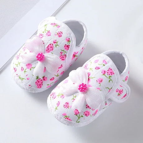 Baby Girl Shoes First Walkers Lace Floral Newborn Baby Shoes Princess Infant Toddler Baby Shoes for Boys Flats Soft Prewalkers