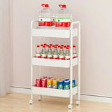 Small Cart Storage Rack Kitchen Bedroom 3 Layers Snacks Mobile Cart Bathroom Storage Rack Kitchen Islands Trolleys Rolling Cart