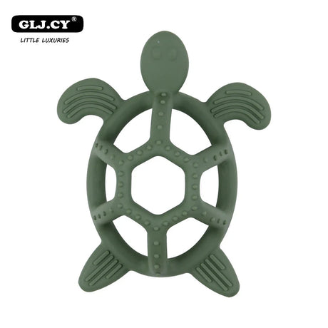 10PCS BPA Free Silicone Turtle Teething Chewable Pendant Nursing DIY Necklace Baby Pacifier Dummy Teether Toy Accessories