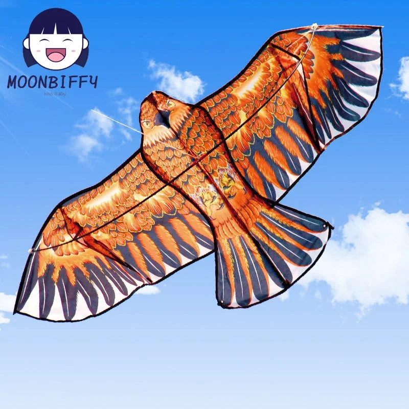 High Quality 1.1m Flat Eagle Kites With 30 Meter Line Golden Eagle Kite Games Bird Kite Weifang Chinese Kite Flying Dragon