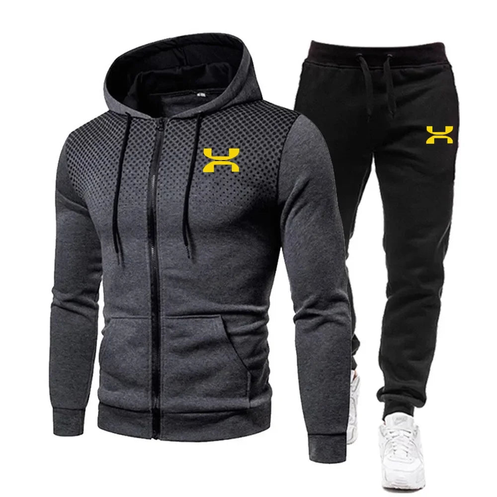 2023 Fashion Tracksuit For Men Hoodie Fitness Gym Clothing Men Running Set Sportswear Jogger Men'S Tracksuit Winter Suit Sports