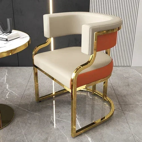 Hotel Makeup Chair Metal Floor Aesthetic Nordic Garden Chairs Accent Reading Sedie Sala Da Pranzo Dining Room Furniture WJ40XP