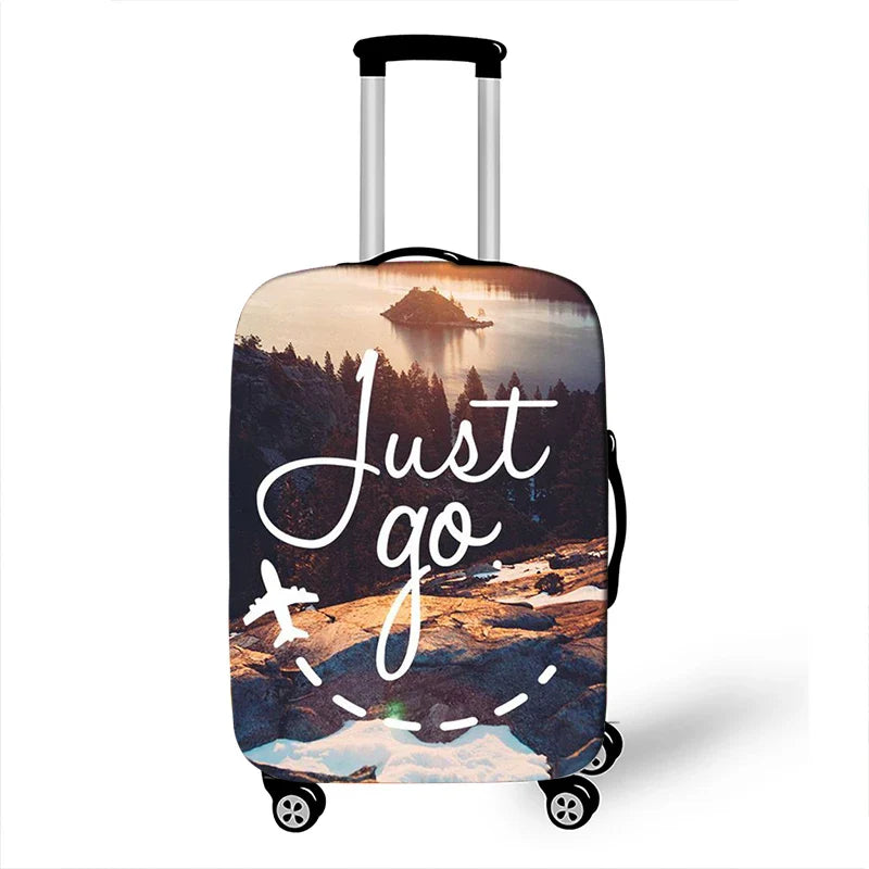 New Holiday style Print Luggage Cover for Travel Suitcase Protector Fits 18 ~32 Inch Zipper Elastic Suitcase cover